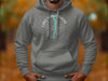 Grey hoodie with circular compass graphic and text "Lake Windermere England."
