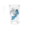 Clear glass pint glass with Watson Lake map design and Arizona text.