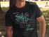 Black t-shirt with "Center Hill Lake Tennessee" map and compass design.