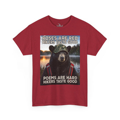 Hikers Taste Good Grizzly Bear Shirt | Hiking Tee Humor for Camping and Weekend Adventures