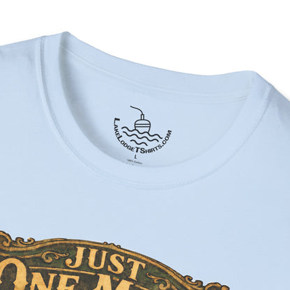 Just One More Cast Funny Fishing T-Shirt | Vintage Retro Design for Anglers and Fisherman