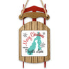 Christmas ornament shaped like a sleigh with "Merry Christmas from Payette Lake" text.