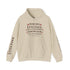 Fear Not Little Flock Hoodie with Printed Sleeves | Luke 12:32 Scripture Heart Design Bible Verse Gift | Share your faith