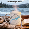 White mug with "Lake Wisconsin" and Wisconsin map graphic.