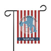 Yellowstone Lake map on striped flag with "The Smith Family" text.