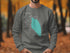 Grey sweatshirt with "Beautiful Lake Mohave Nevada" text and compass.
