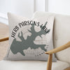 Decorative pillow featuring a map of Herb Parsons Lake, Tennessee.