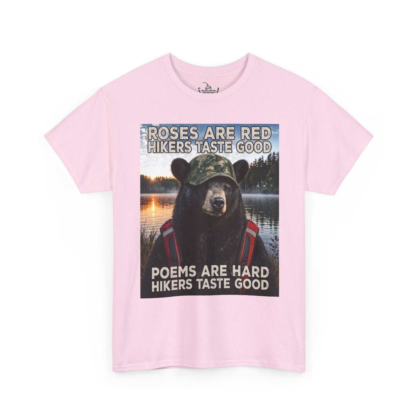 Hikers Taste Good Grizzly Bear Shirt | Hiking Tee Humor for Camping and Weekend Adventures