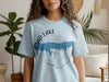 Light blue t-shirt with Enid Lake map and compass graphic, Mississippi text.