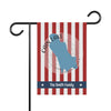 Garden flag with red and white stripes, Cain Lake Washington map, and "The Smith Family".