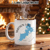 White mug with "Watson Lake Arizona" text and blue lake graphic.