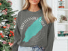Dark gray sweatshirt with Rattlesnake Lake map graphic and Washington text.