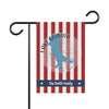 Garden flag with red and white stripes, "Lake Quivira" and Kansas map, "The Smith Family".