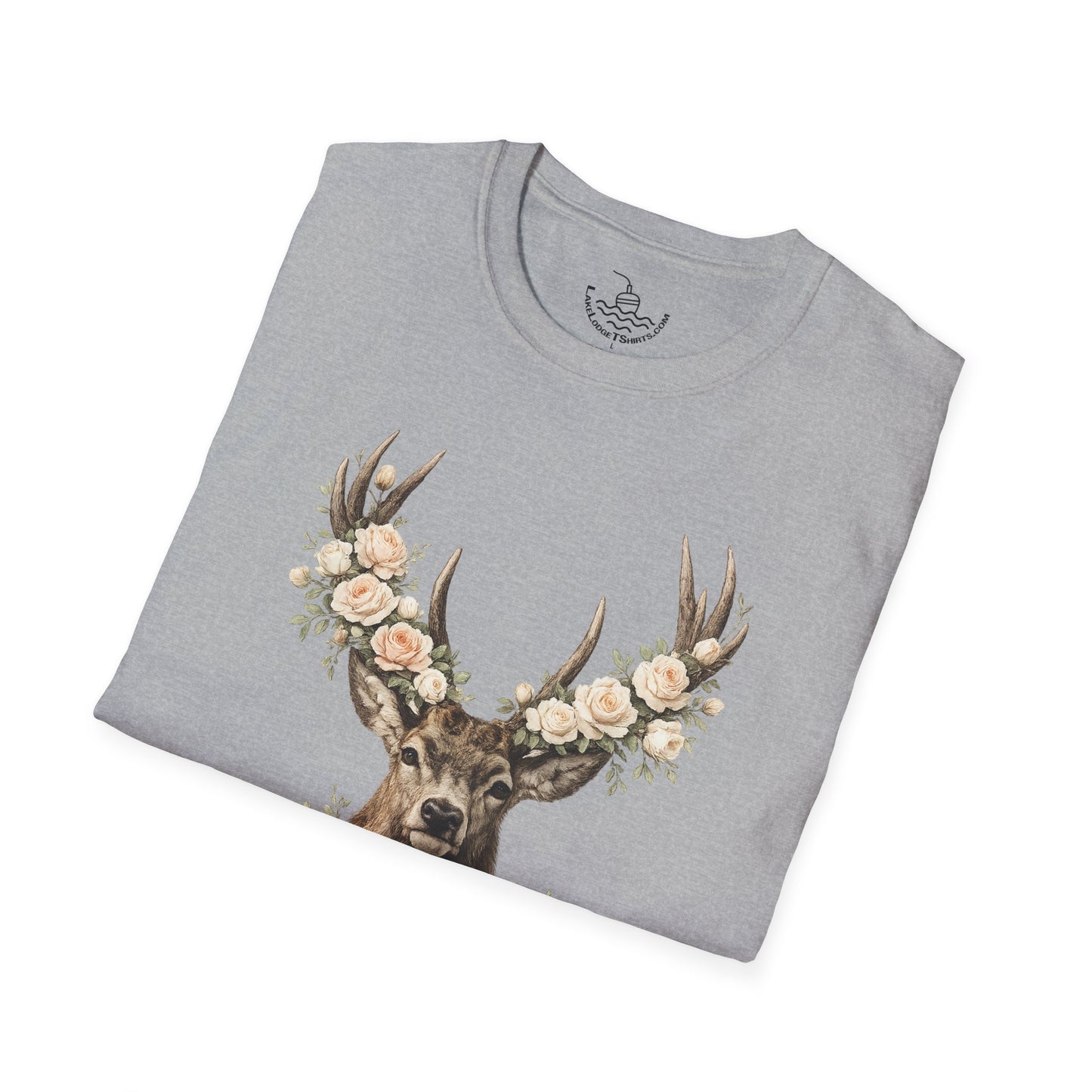 Fear Not Isaiah 41:10 Christian Bible Verse Shirt, Floor Deer Buck Antlers Design, Faith and Religious Gift, Scripture Shirt