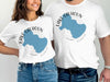 White t-shirts with blue Lake Calhoun map graphic and "Lake Calhoun Georgia" text.