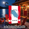 Georgian Bay Ontario map on Canadian flag, "The Smith Family" text.