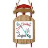 Sled ornament with "Merry Christmas from Longboat Key" text and snowflakes.