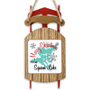 Sled ornament with "Merry Christmas From Squam Lake" written on it.