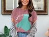 Rose t-shirt with turquoise Emerald Lake graphic and 'Canada' text.