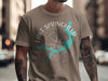 T-shirt with Lake Springfield Missouri map and compass design.