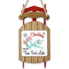 Sled ornament with "Merry Christmas From Tims Ford Lake" and lake map graphic.