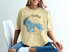 Yellow t-shirt featuring a blue map design with "Marco Island Florida" text.
