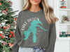 Grey sweatshirt with Lake Dillon Colorado map and compass graphic.
