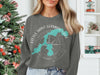 Sweatshirt with "Little Saint Germain Lake Wisconsin" circular text and lake graphic.