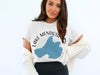 White t-shirt with "Lake Mendota Wisconsin" text and blue lake graphic.
