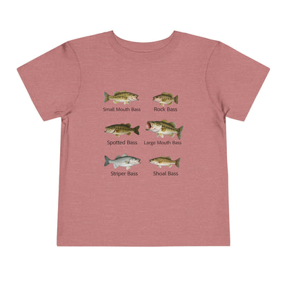 Bass Fish Cute Kids Shirt | Smallmouth, Rock, Spotted, Striper, Largemouth Bass Hipster Fishing Shirt