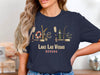 Dark blue t-shirt with "LAKE LAS VEGAS NEVADA" and nautical graphics.