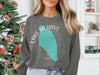 Sweatshirt with Lake Mohave, Arizona map graphic and compass rose.