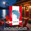 Garden flag with Canadian flag design, "Garibaldi Lake British Columbia," and "The Smith Family."