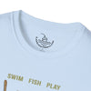 Lake Life T-Shirt | Boat Oars Life Preserver Anchor Letters Rustic Design | Fishing Water Skiing Gift Tee