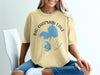 Tan t-shirt with blue Big Chapman Lake Indiana map graphic and compass rose.