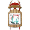 Christmas ornament shaped like a wooden sleigh with "Merry Christmas from Medina Lake" text.