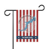 Garden flag with red and white stripes, Lake Wallenpaupack map, and "The Smith Family" text.