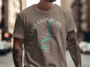T-shirt with "Lake Okanagan British Columbia" compass graphic and turquoise lake shape.