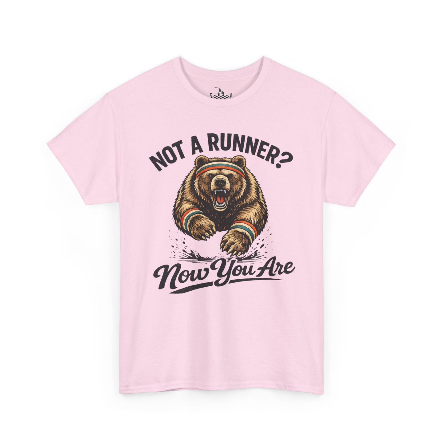 Running Shirt Kodiak Bear Not a Runner Now You Are Tee | Funny Tee for 5k and 10k Races | Walking Aerobics Workout Shirt