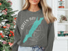 Gray sweatshirt with Green Bay Wisconsin map and compass graphic.