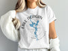 White t-shirt with Lake Michigan map graphic and compass rose.