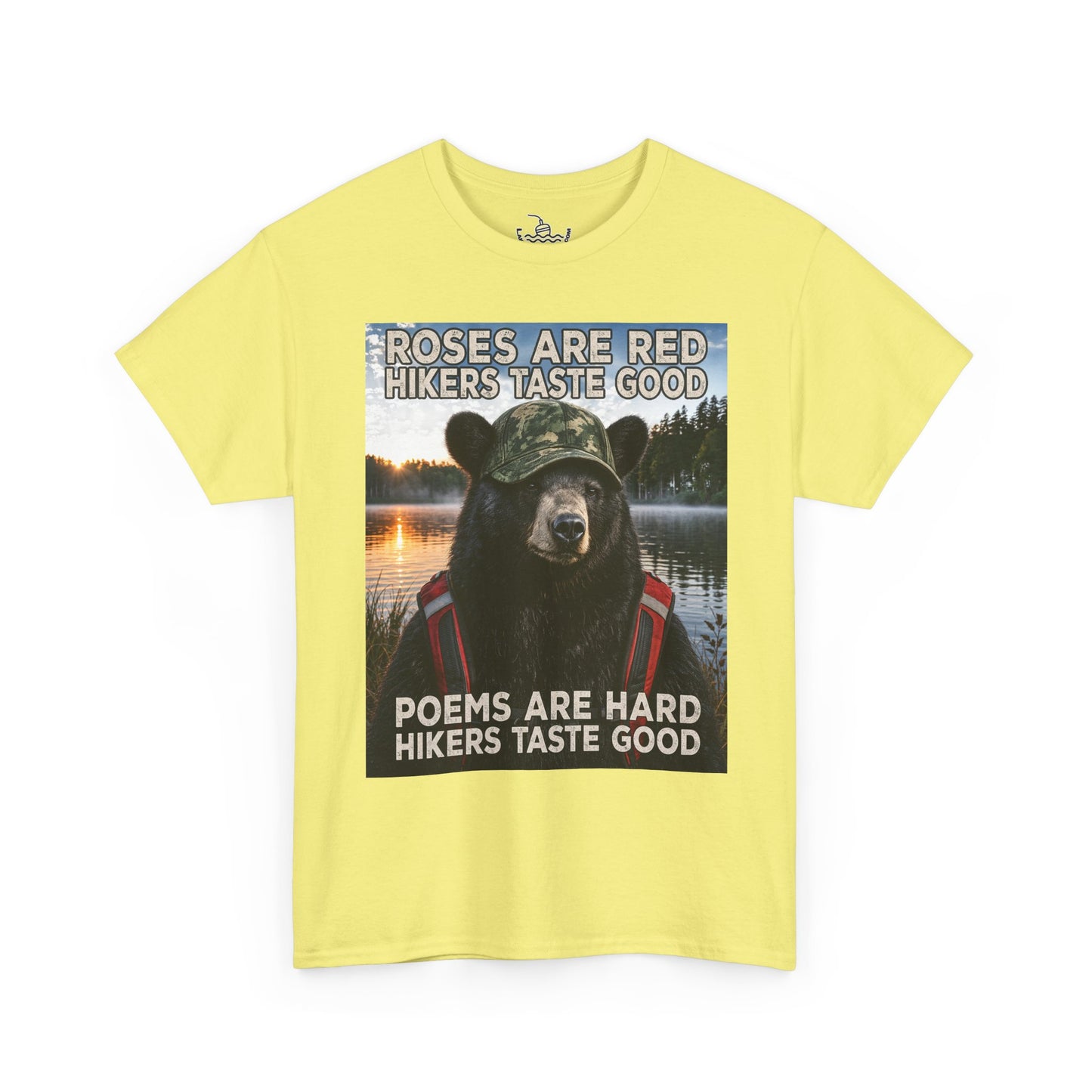 Hikers Taste Good Grizzly Bear Shirt | Hiking Tee Humor for Camping and Weekend Adventures