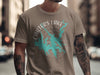 Brown t-shirt with "CARTERS LAKE GEORGIA" and a turquoise lake map design.