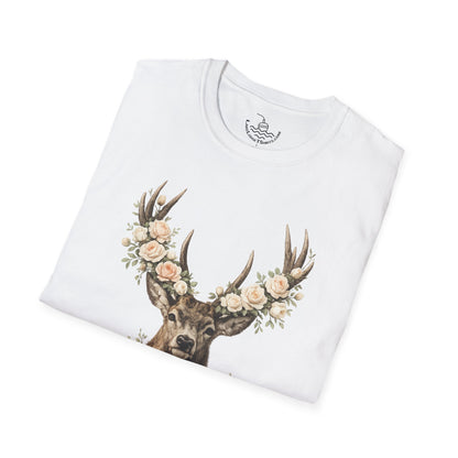 Fear Not Isaiah 41:10 Christian Bible Verse Shirt, Floor Deer Buck Antlers Design, Faith and Religious Gift, Scripture Shirt