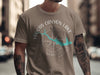 Brown t-shirt with Woods Canyon Lake Arizona graphic and compass.