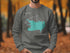 Sweatshirt with map of Manasquan Reservoir, New Jersey.
