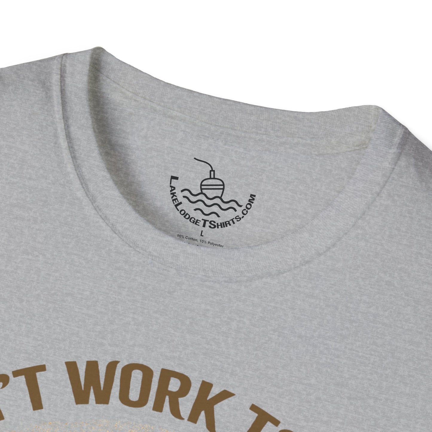 Can't Work Today My Arm Is In A Cast T-Shirt | Funny Fishing Shirt Sunset Design Gift for Anglers and Fisherman