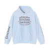 Fear Not Little Flock Hoodie with Printed Sleeves | Luke 12:32 Scripture Heart Design Bible Verse Gift | Share your faith