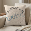 Pillow with Old Hickory Lake, Tennessee map graphic and compass design.
