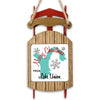 Sled ornament with "Merry Christmas From Lake Union" text and map graphic.